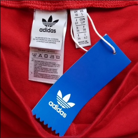 Adidas Original Three Stripe Logo Leggings Tights - Picture 7 of 8